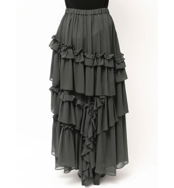 ELENDEEK「CHIFFON TIERED SK」|スカート|