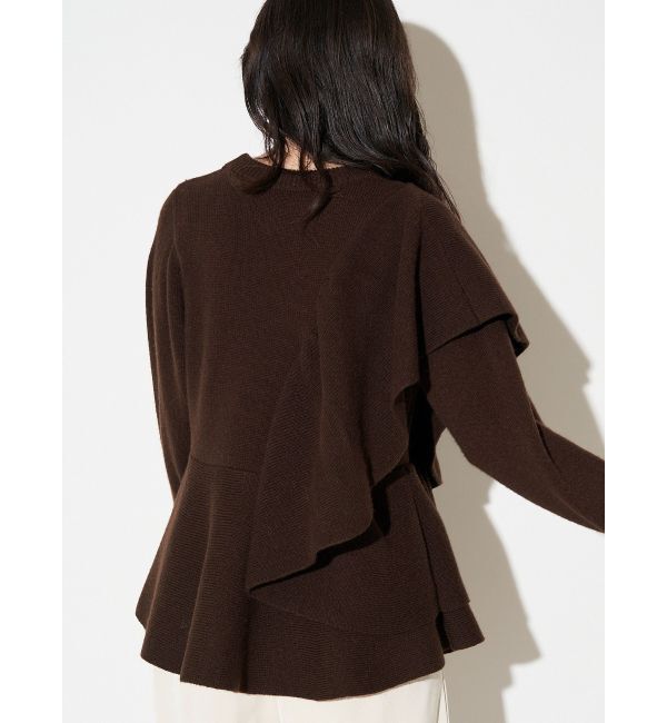 ELENDEEK「SHOULDER FRILL PEPLUM KT」|ニット・セーター|
