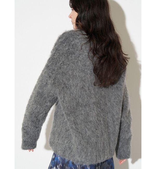 ELENDEEK「ALPACA SHAGGY KTCD」|カーディガン|