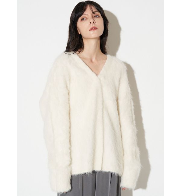 ELENDEEK「ALPACA SHAGGY KTCD」|カーディガン|
