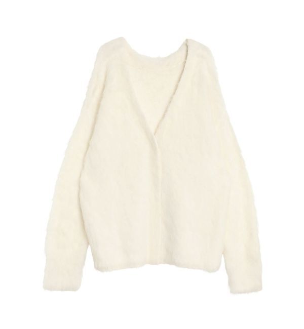 ELENDEEK「ALPACA SHAGGY KTCD」|カーディガン|