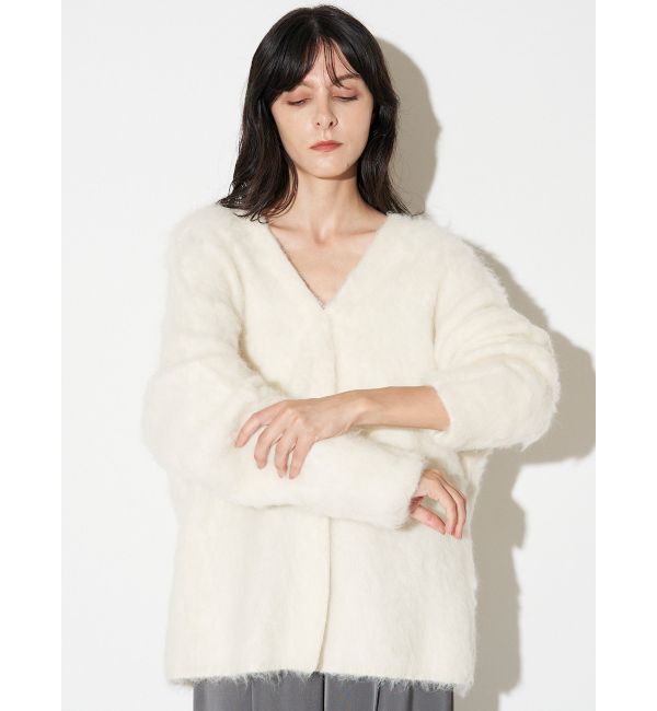 ELENDEEK「ALPACA SHAGGY KTCD」|カーディガン|