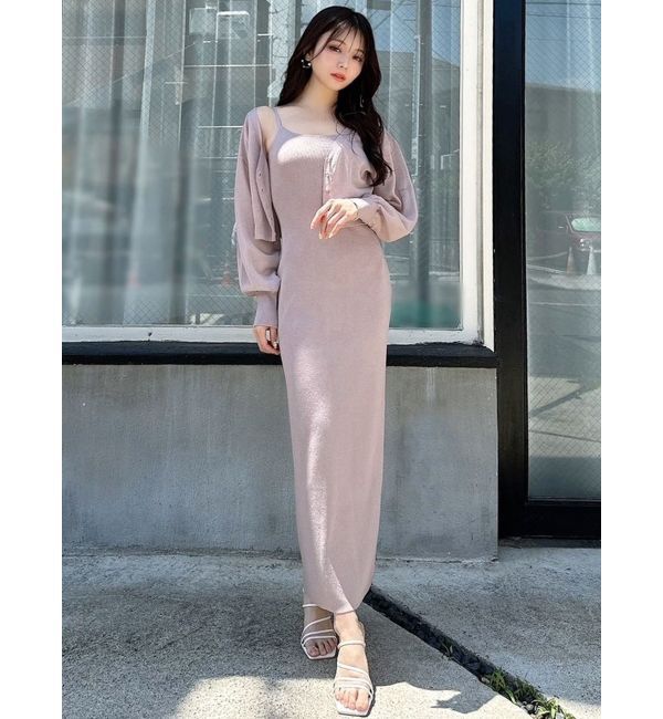 RESEXXY「シアーカーデコンビニットワンピース」|ワンピース|