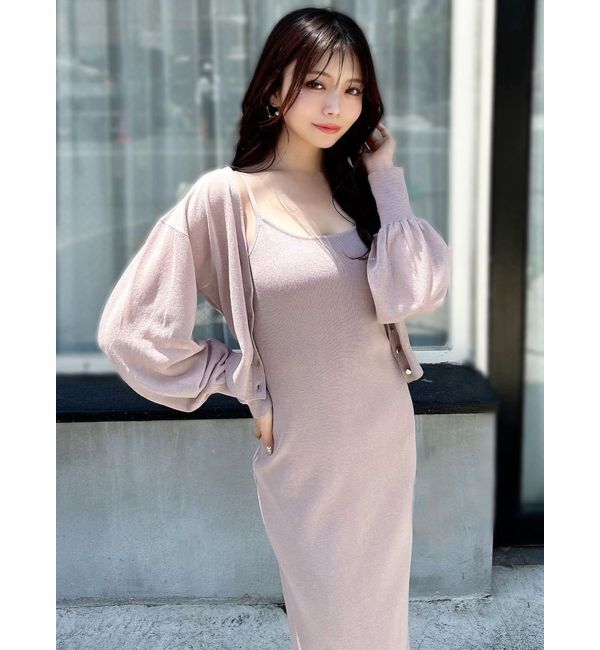 RESEXXY「シアーカーデコンビニットワンピース」|ワンピース|