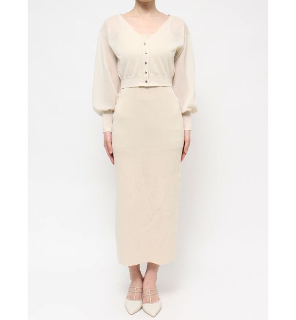 RESEXXY「シアーカーデコンビニットワンピース」|ワンピース|