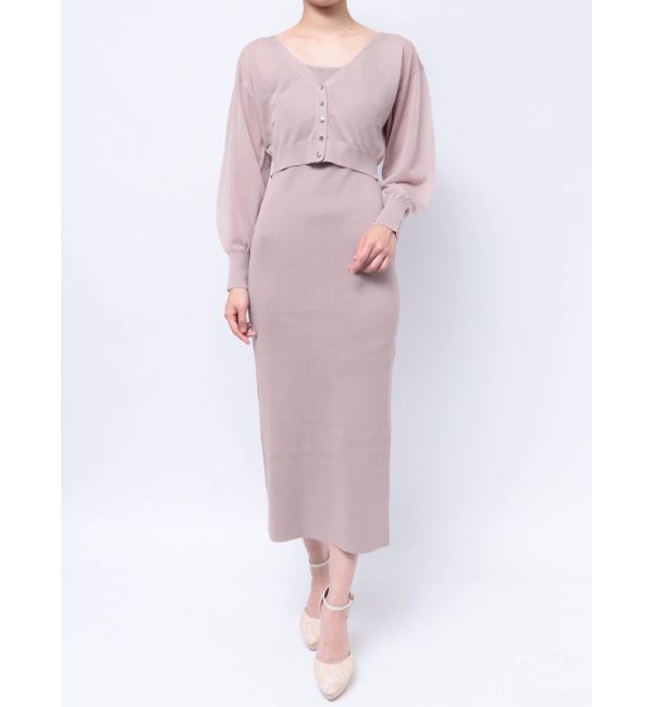 RESEXXY「シアーカーデコンビニットワンピース」|ワンピース|