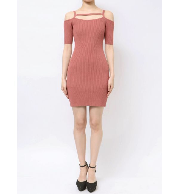 RESEXXY「ストリングデザインタイトニットワンピース」|ワンピース|