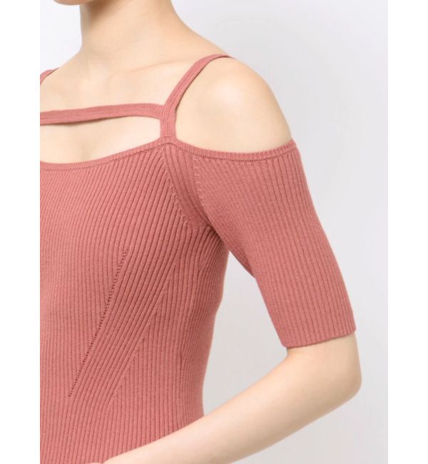 RESEXXY「ストリングデザインタイトニットワンピース」|ワンピース|