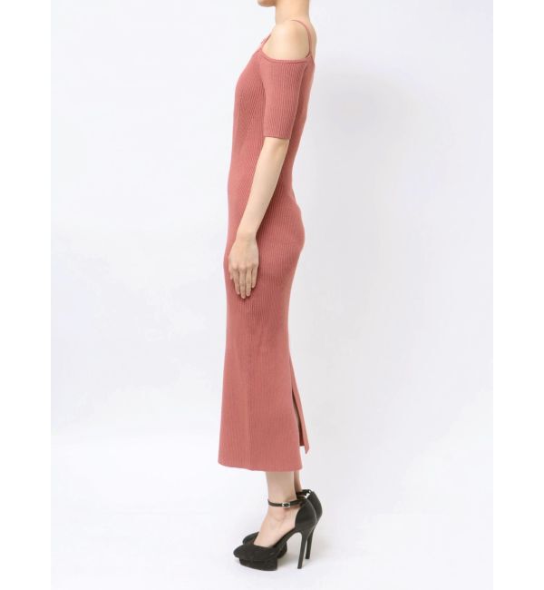 RESEXXY「ストリングデザインタイトニットワンピース」|ワンピース|