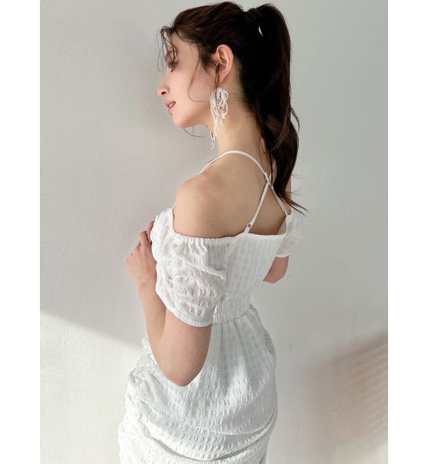 RESEXXY「シアーレイヤードギャザーワンピース」|ワンピース|