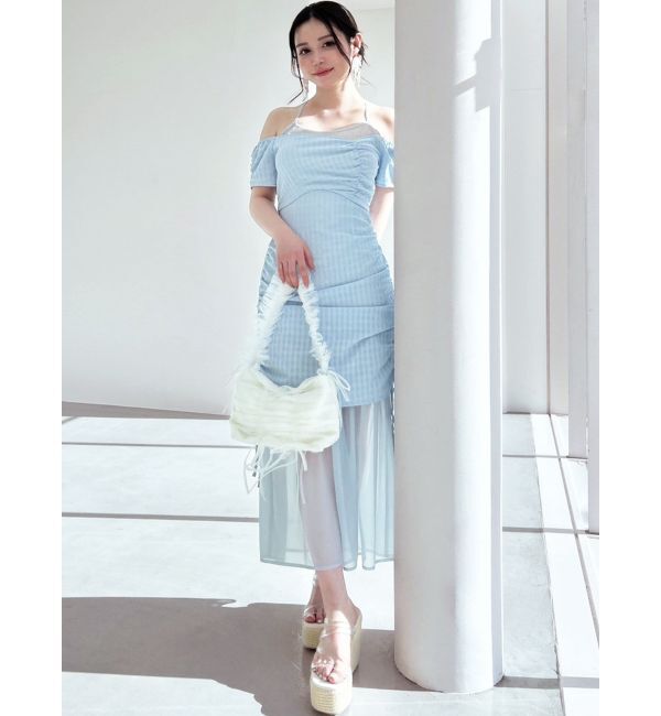 RESEXXY「シアーレイヤードギャザーワンピース」|ワンピース|