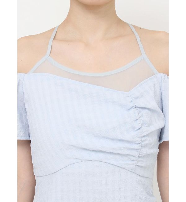 RESEXXY「シアーレイヤードギャザーワンピース」|ワンピース|