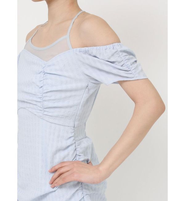 RESEXXY「シアーレイヤードギャザーワンピース」|ワンピース|