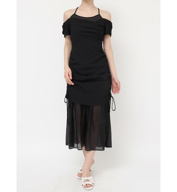 RESEXXY「シアーレイヤードギャザーワンピース」|ワンピース|
