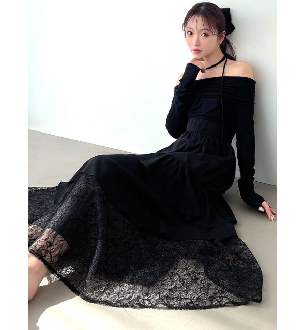 RESEXXY「オフショルドッキングワンピース」|ワンピース|