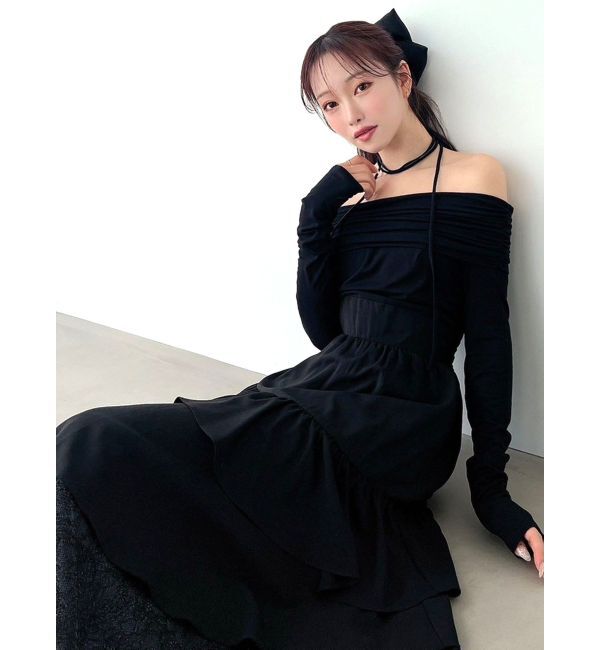 RESEXXY「オフショルドッキングワンピース」|ワンピース|