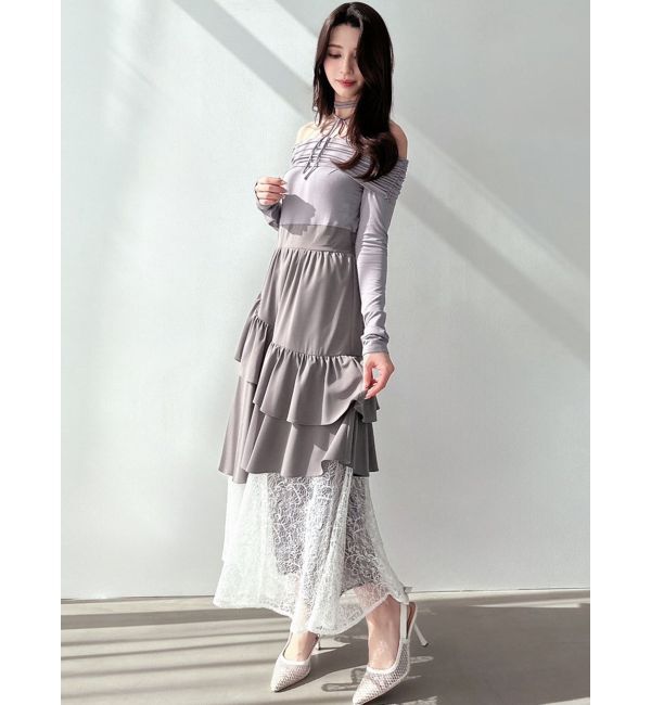 RESEXXY「オフショルドッキングワンピース」|ワンピース|