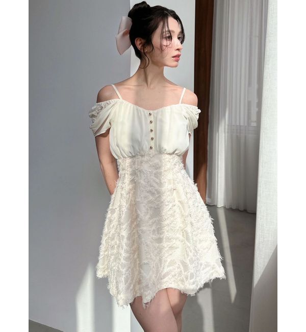 RESEXXY「ジャガードドッキングミニフレアワンピース」|ワンピース|