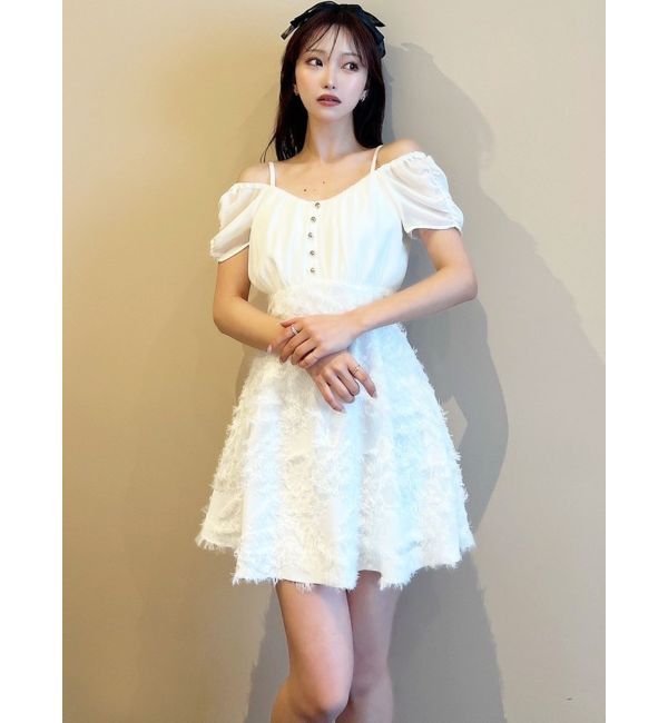 RESEXXY「ジャガードドッキングミニフレアワンピース」|ワンピース|