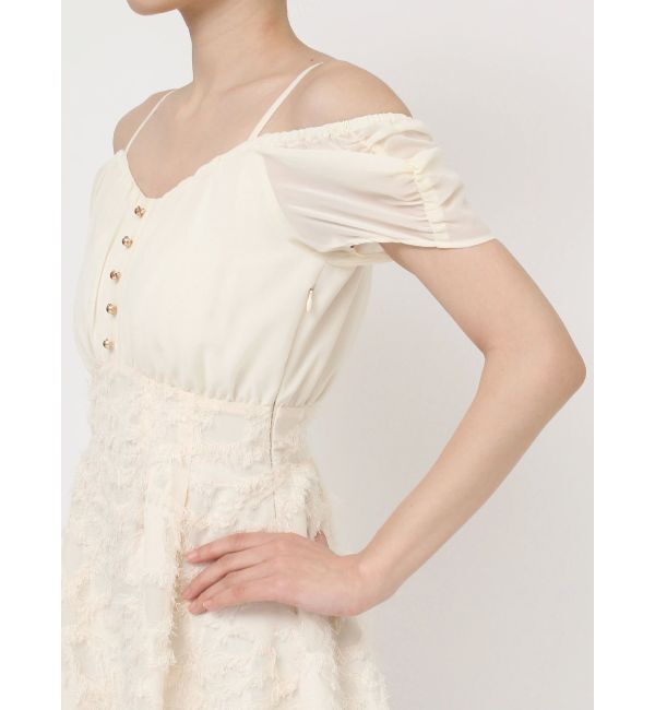 RESEXXY「ジャガードドッキングミニフレアワンピース」|ワンピース|