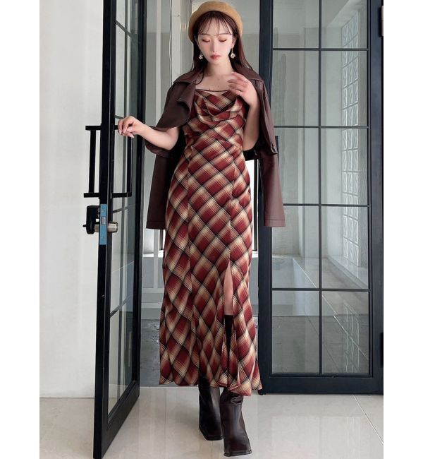 RESEXXY「ドレープストリングキャミワンピース」|ワンピース|