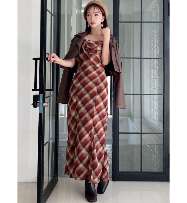 RESEXXY「ドレープストリングキャミワンピース」|ワンピース|