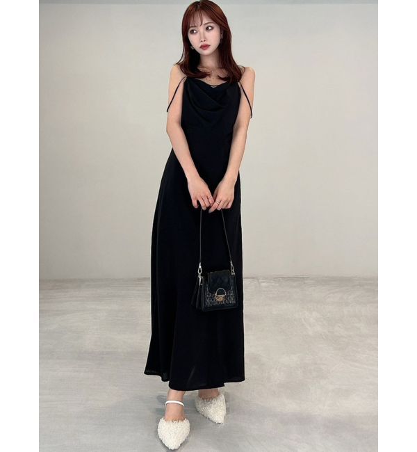 RESEXXY「ドレープストリングキャミワンピース」|ワンピース|