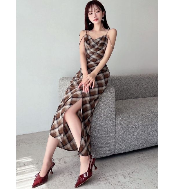 RESEXXY「ドレープストリングキャミワンピース」|ワンピース|