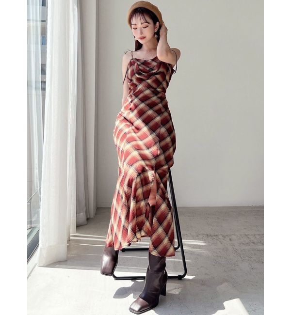 RESEXXY「ドレープストリングキャミワンピース」|ワンピース|