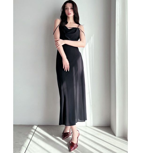 RESEXXY「ドレープストリングキャミワンピース」|ワンピース|