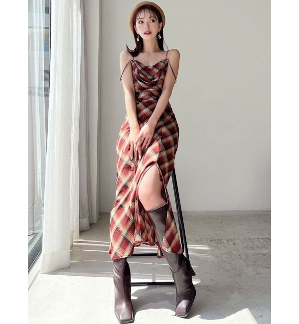 RESEXXY「ドレープストリングキャミワンピース」|ワンピース|