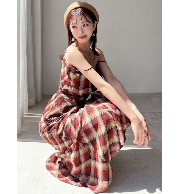 RESEXXY「ドレープストリングキャミワンピース」|ワンピース|