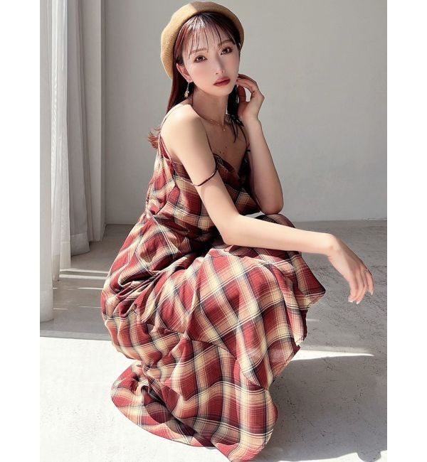 RESEXXY「ドレープストリングキャミワンピース」|ワンピース|