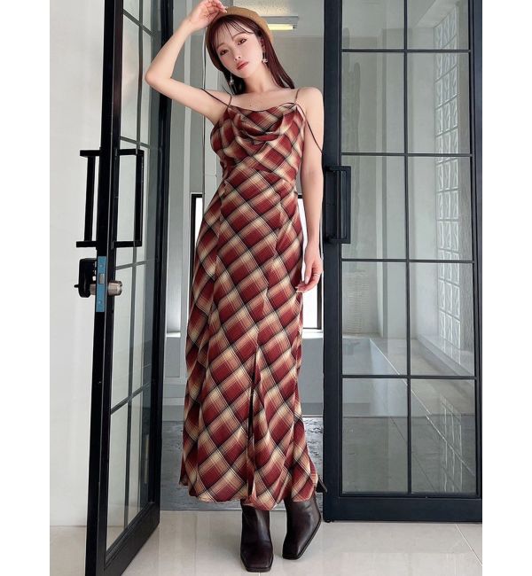 RESEXXY「ドレープストリングキャミワンピース」|ワンピース|