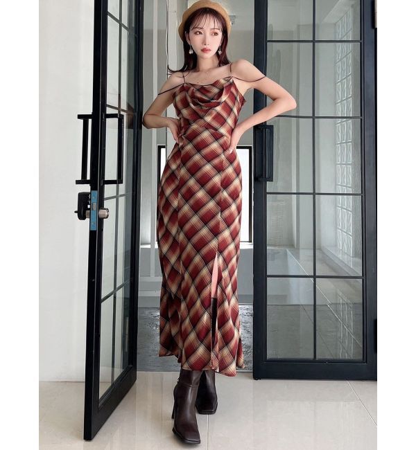 RESEXXY「ドレープストリングキャミワンピース」|ワンピース|