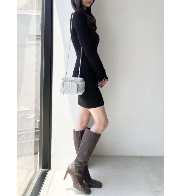 RESEXXY「リブニットワンピース【ブルーWEB限定カラー】」|ワンピース|