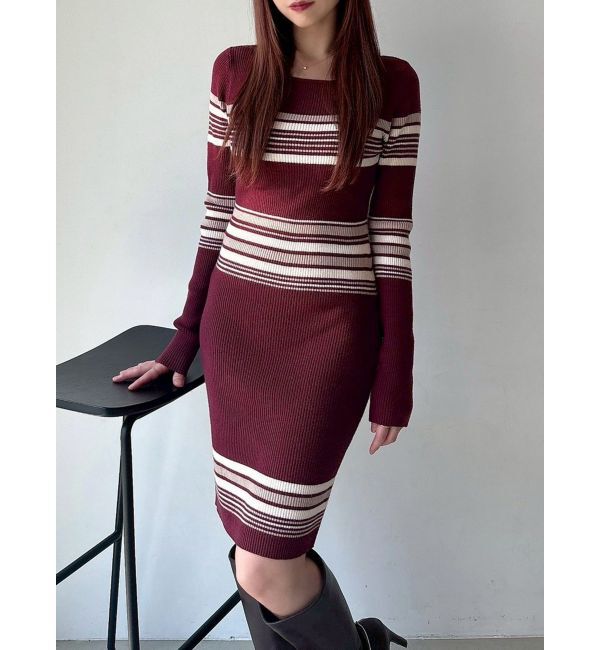 RESEXXY「リブニットワンピース【ブルーWEB限定カラー】」|ワンピース|