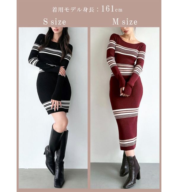 RESEXXY「リブニットワンピース【ブルーWEB限定カラー】」|ワンピース|