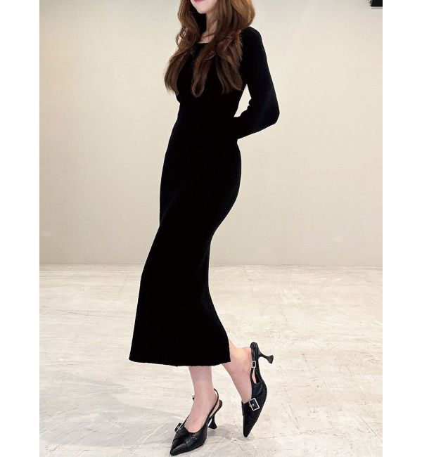 RESEXXY「リブニットワンピース【ブルーWEB限定カラー】」|ワンピース|