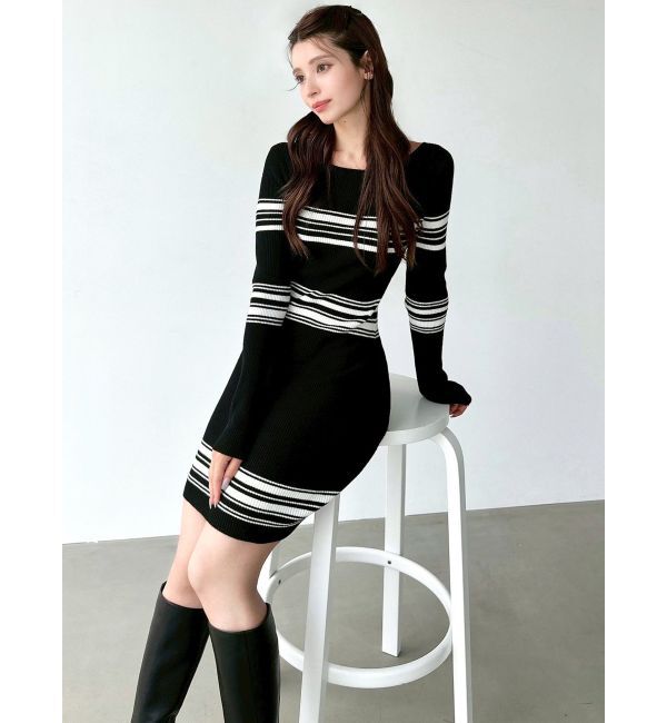 RESEXXY「リブニットワンピース【ブルーWEB限定カラー】」|ワンピース|