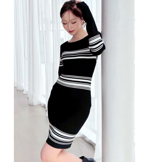 RESEXXY「リブニットワンピース【ブルーWEB限定カラー】」|ワンピース|