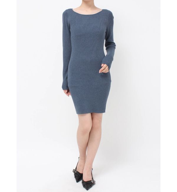 RESEXXY「リブニットワンピース【ブルーWEB限定カラー】」|ワンピース|