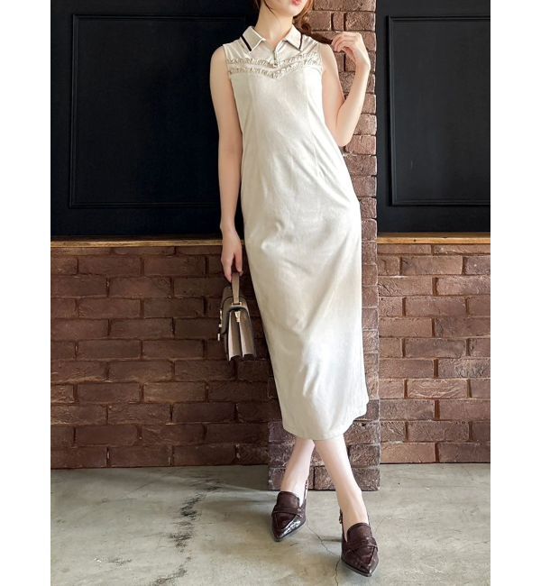 dazzlin「フチフリルレイヤードワンピース」|ワンピース|