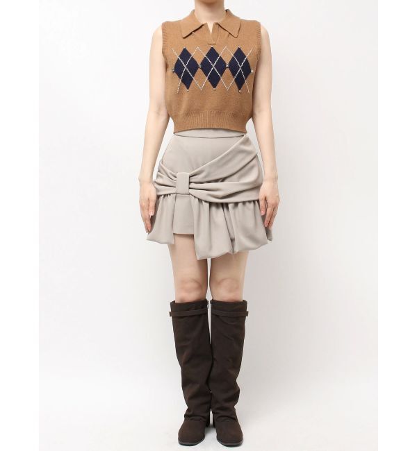 dazzlin「アーガイルニットトップス」|ニット・セーター|