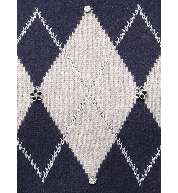 dazzlin「アーガイルニットトップス」|ニット・セーター|