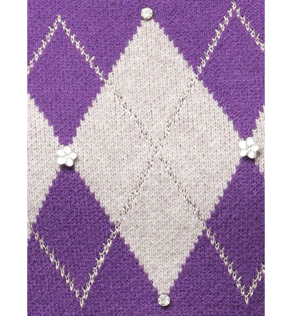 dazzlin「アーガイルニットトップス」|ニット・セーター|