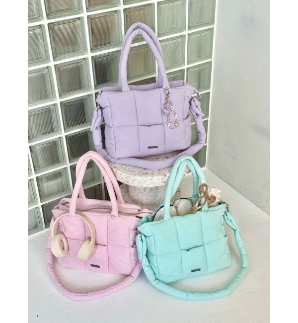 dazzlin「【吉田朱里】マシュマロトートバッグ」|ボストンバッグ|