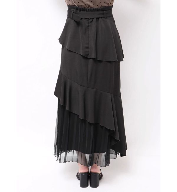 dazzlin「アシメプリーツマーメイドスカート」|スカート|
