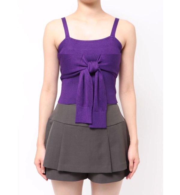 dazzlin「片結びニットビスチェ」|キャミソール|