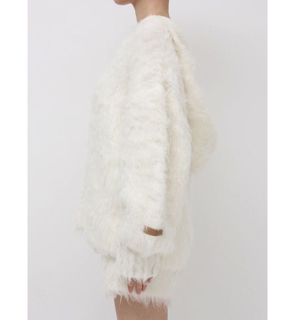 dazzlin「リップルカールニットフーディ」|ニット・セーター|